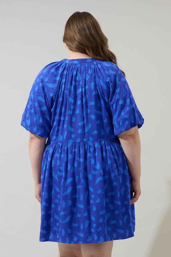 Sugarlips Darya Strokes Nelsa Babydoll Mini Dress Curve