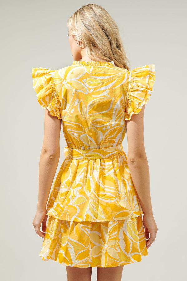 Sugarlips Dayglow Tropics Marisol Tiered Mini Dress