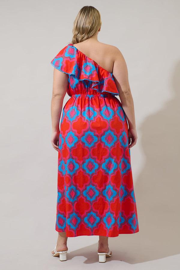 Sugarlips Devany Suraya One Shoulder Midi Dress Curve