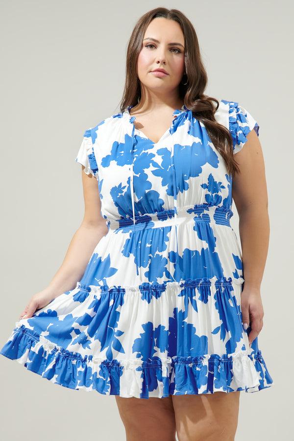 sugarlips Don't Be Shy Toledo Tiered Mini Dress Curve