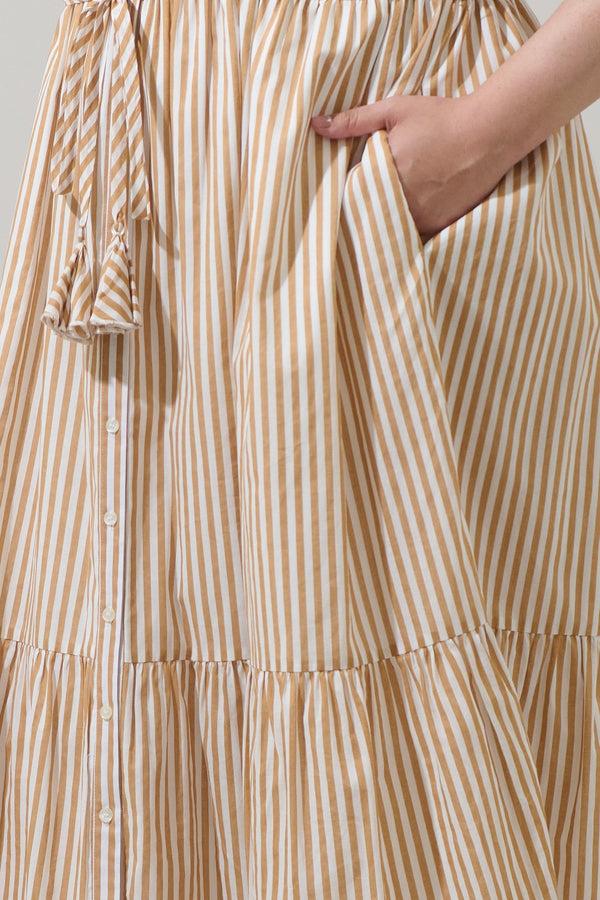 Sugarlips Dream State Beth Button Down Midi Dress Curve