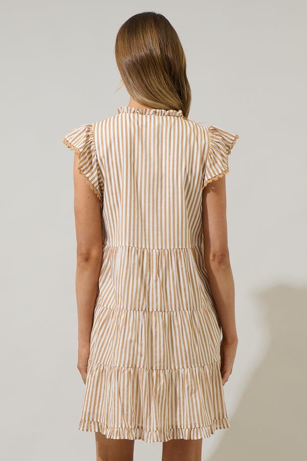 Sugarlips Dream State Striped Yodi Shift Mini Dress