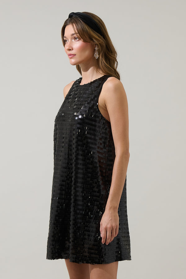 Sugarlips Eliora Liviana Sequin Sleeveless Mini Dress