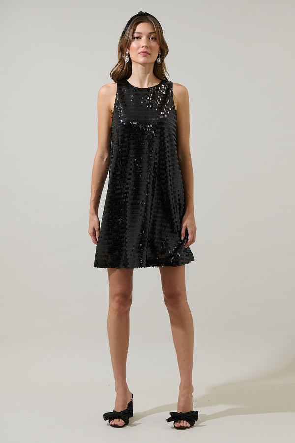 Sugarlips Eliora Liviana Sequin Sleeveless Mini Dress