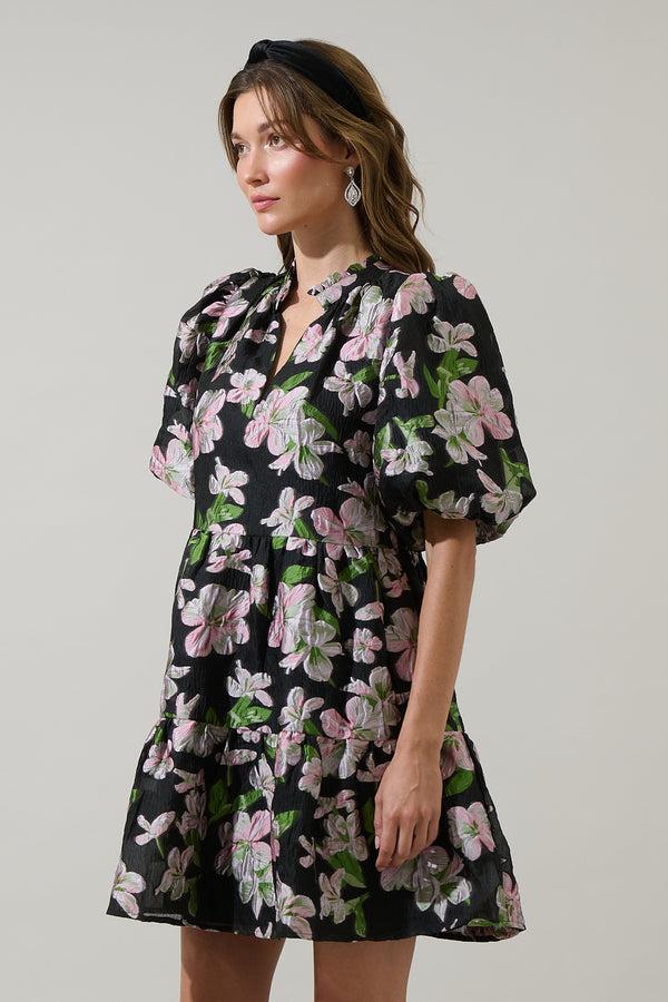 Sugarlips Elsinore Floral Jacey Babydoll Mini Dress