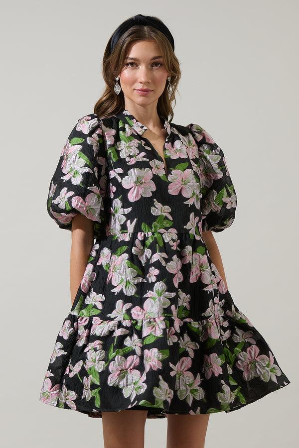 sugarlips Elsinore Floral Jacey Babydoll Mini Dress