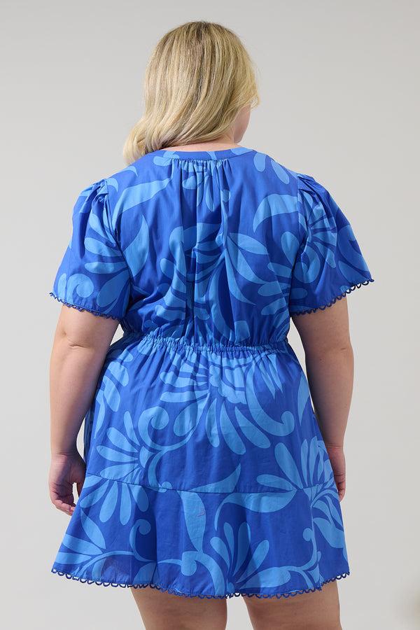 Sugarlips Emidora Floral Bouse Shift Mini Dress Curve