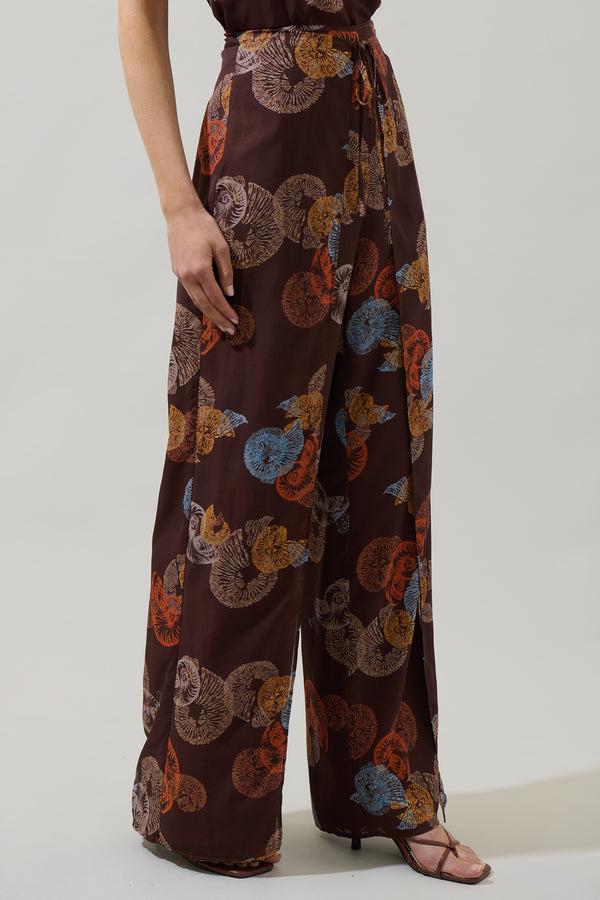 Sugarlips Estelle Shell Nature High Waist Wrap Pants