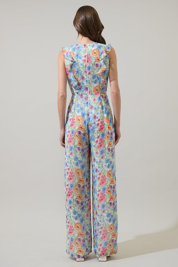 Sugarlips Ezia Garden Didion Sleeveless Surplice Jumpsuit