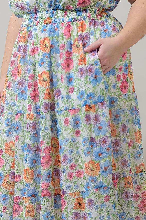 Sugarlips Ezia Garden Jetter Halter Maxi Dress Curve