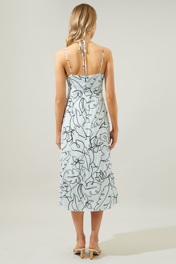 Sugarlips Grow With You Scorpio Halter Cut Out Midi Dress