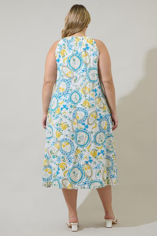 Sugarlips Harvest Island Brisia Halter Midi Dress Curve