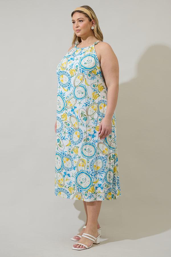 Sugarlips Harvest Island Brisia Halter Midi Dress Curve