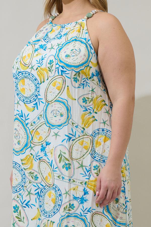 Sugarlips Harvest Island Brisia Halter Midi Dress Curve