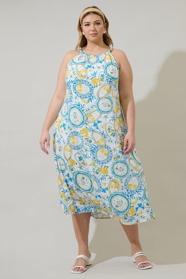 sugarlips Harvest Island Brisia Halter Midi Dress Curve