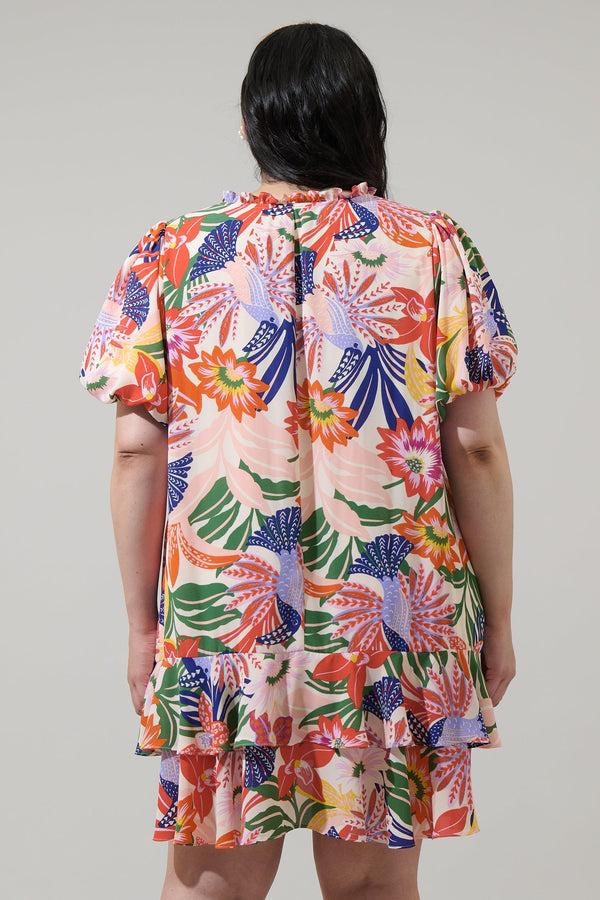 Sugarlips Hatley Floral Runner Up Shift Dress Curve