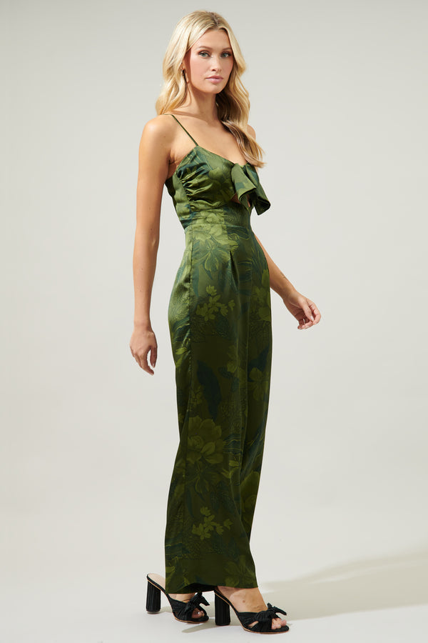 Sugarlips Ivy Tropics Raleigh Cut Out Straight Leg Jumpsuit