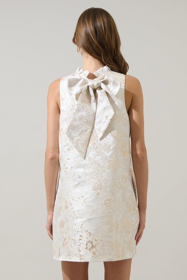 Sugarlips Jaiyana Jacquard Benson Trapeze Mini Dress