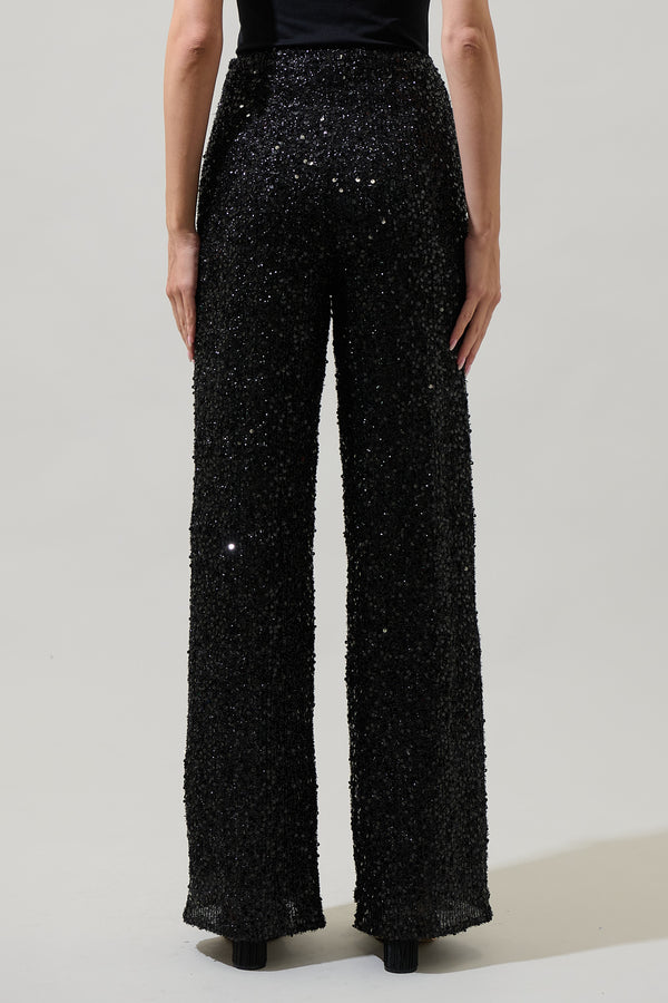 Sugarlips Katy Sequin Friday Nights High Waisted Pants