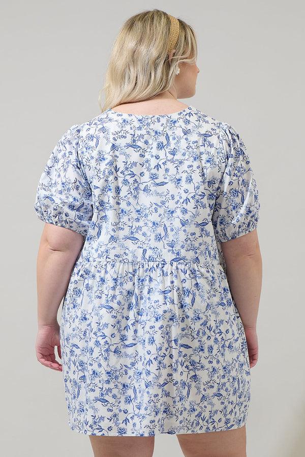 Sugarlips Kearny Floral Jerome Shift Mini Dress Curve