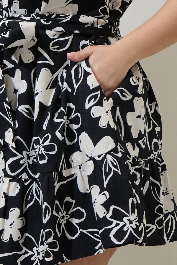 Sugarlips Kianza Floral Simani Shift Mini Dress Curve