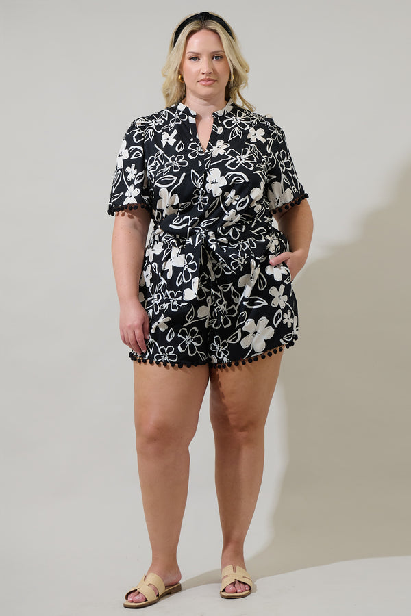Sugarlips Kianza Floral Zaferia Bermuda Shorts Curve