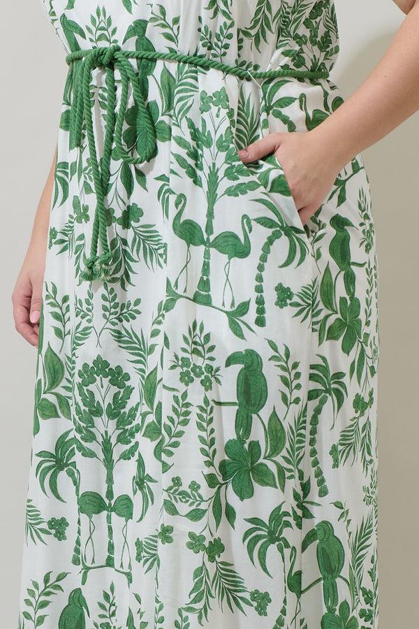 Sugarlips Kimana Floral Halter Neck Maxi Dress Curve