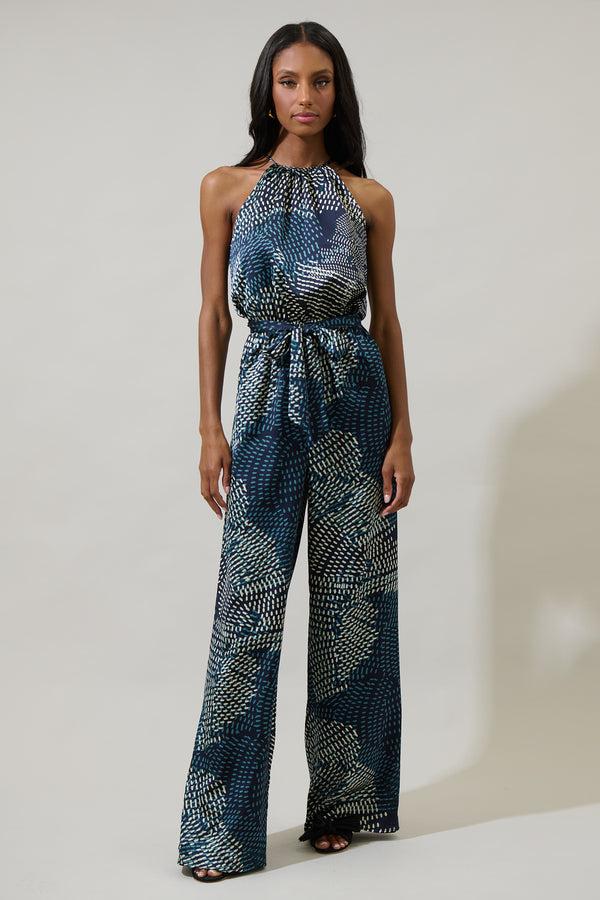 sugarlips Kirby Geometric Lighthearted Trapeze Jumpsuit