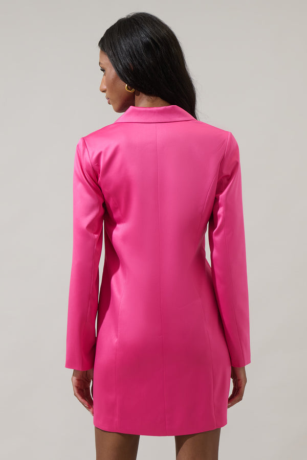 Sugarlips Leena Keep It Cool Oversized Blazer Dress