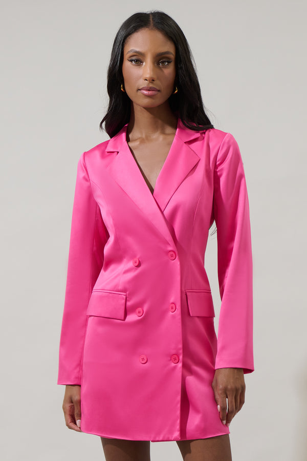 sugarlips Leena Keep It Cool Oversized Blazer Dress