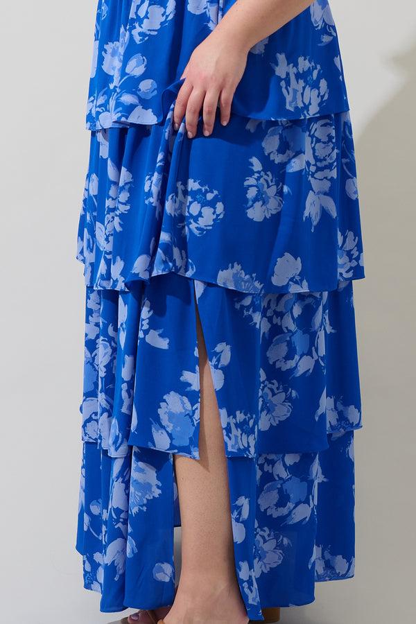 Sugarlips Lilith Floral Amabel Tiered Maxi Dress Curve