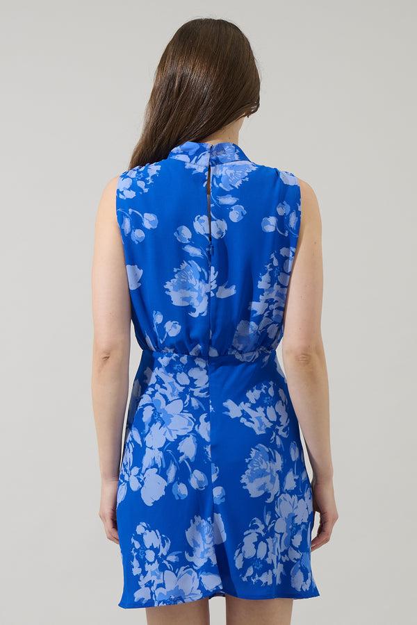 Sugarlips Lilith Floral Hallie Mock Neck Mini Dress
