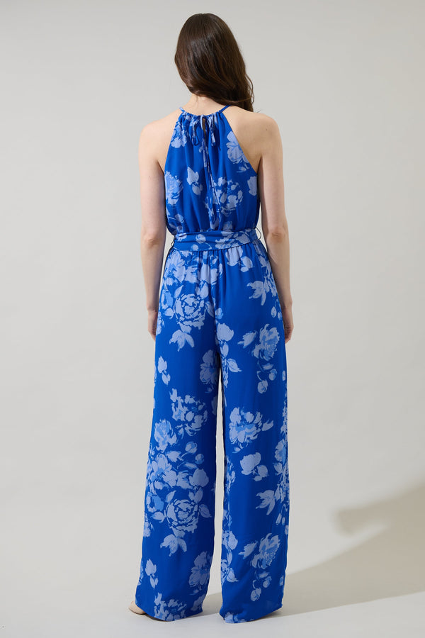 Sugarlips Lilith Floral Lighthearted Trapeze Jumpsuit