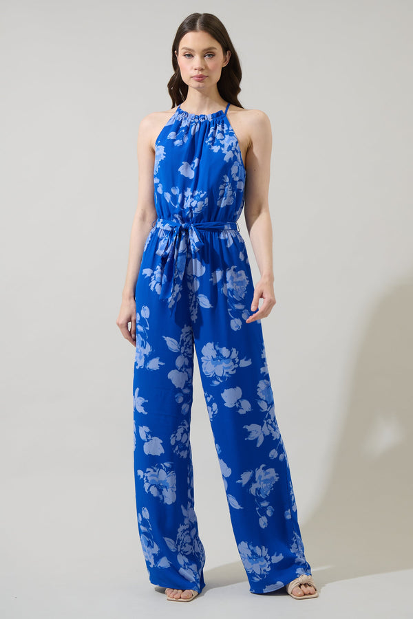 sugarlips Lilith Floral Lighthearted Trapeze Jumpsuit