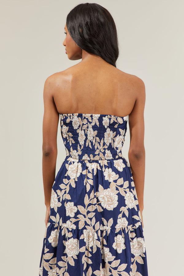 Sugarlips Lilo Night Tropics On The Low Pleated Tube Top