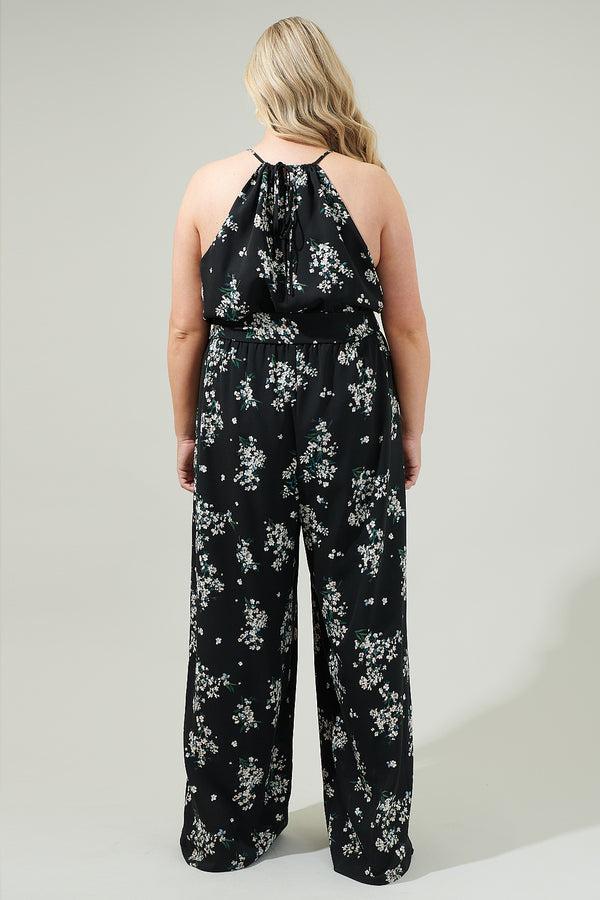 Sugarlips Magnol Floral Lighthearted Trapeze Jumpsuit Curve