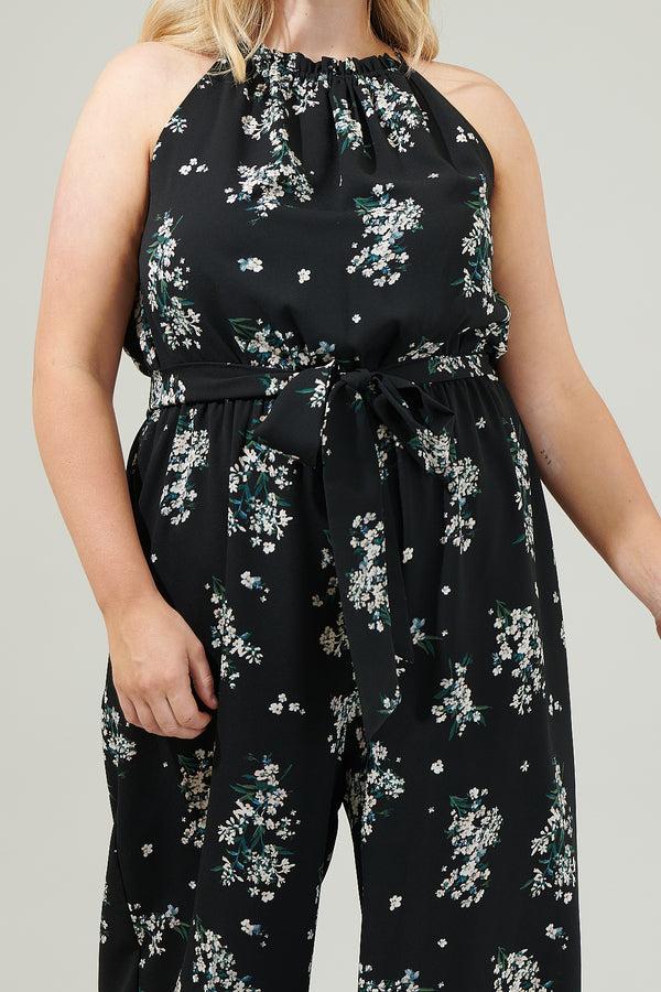 Sugarlips Magnol Floral Lighthearted Trapeze Jumpsuit Curve