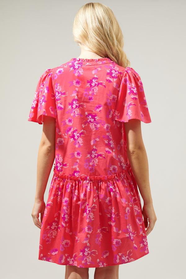 Sugarlips Magnolis Rhubarb Rock A By Trapeze Mini Dress