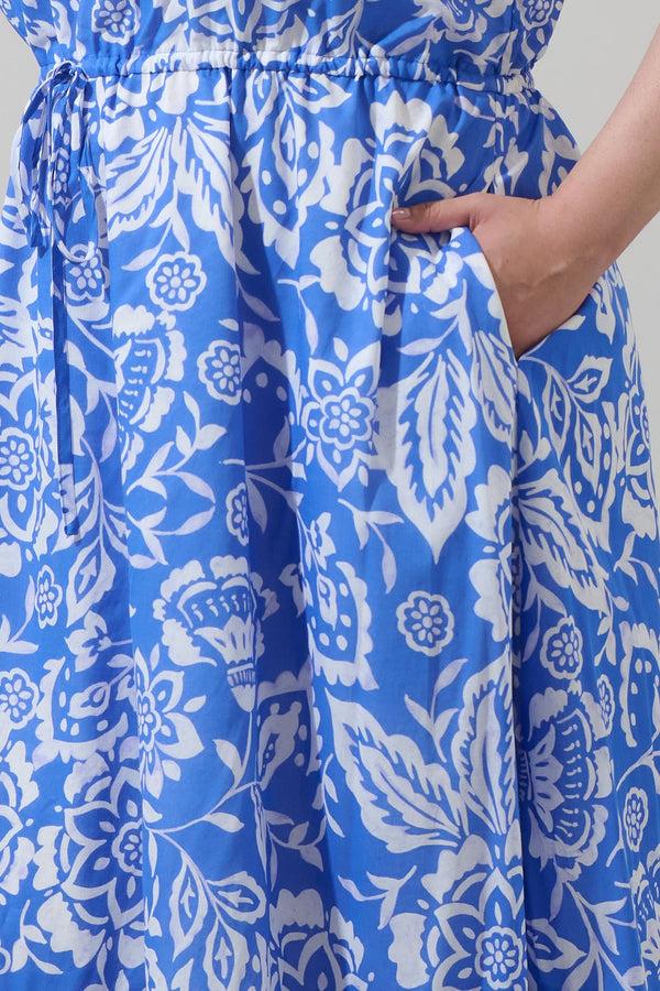 Sugarlips Marny Floral Elya One Shoulder Maxi Dress Curve