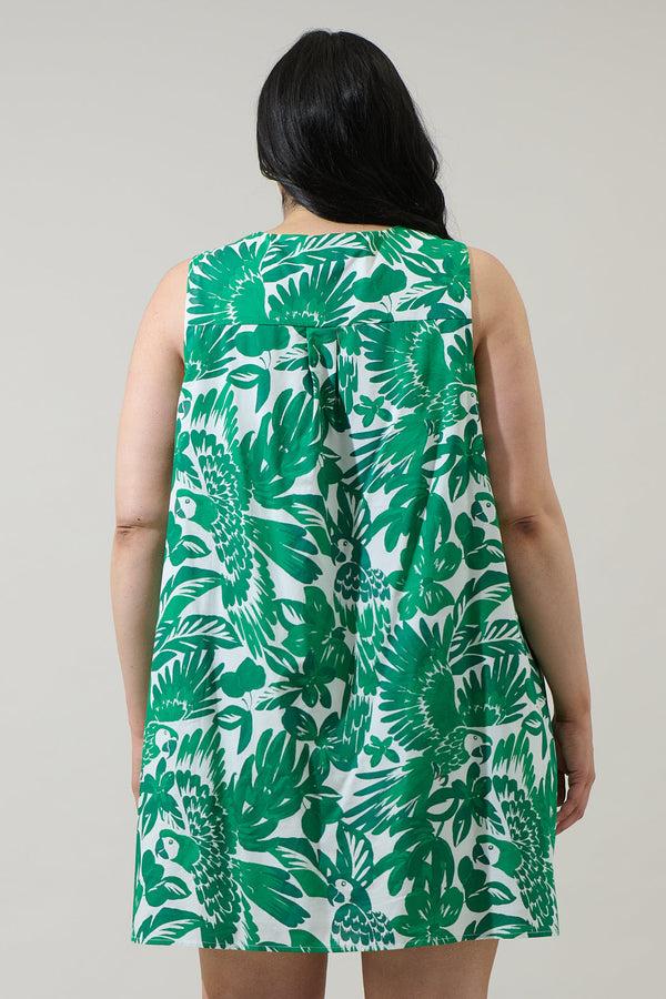 Sugarlips Masey Tropical Lerry Shift Mini Dress Curve