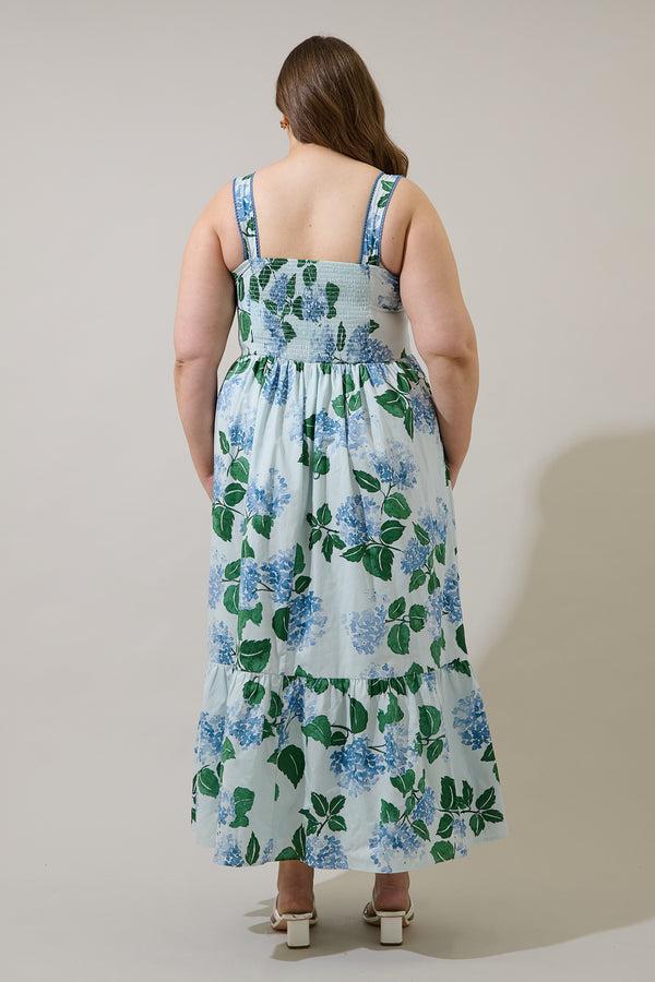 Sugarlips Mirla Floral Krisy Sleeveless Maxi Dress Curve