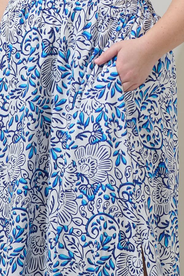 Sugarlips Mize Floral Mavis Criss Cross Midi Dress Curve