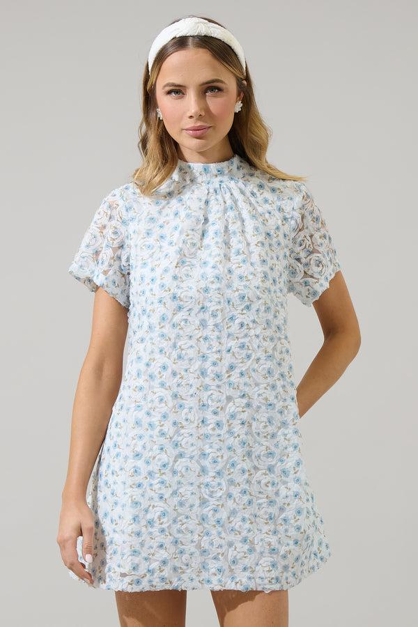 sugarlips Montilla Floral Nova Back Bow Tie Mini Dress