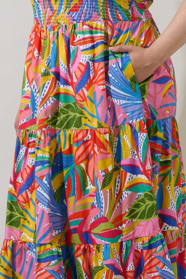 Sugarlips New Guinea Sunfire Tiered Midi Dress Curve