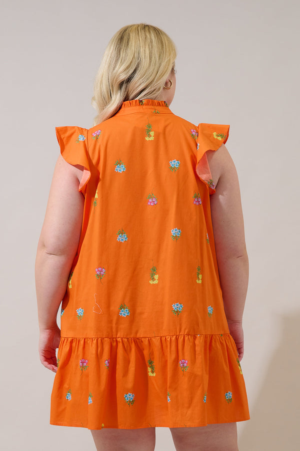 Sugarlips Paix Shift Mini Dress Denvie Floral Curve