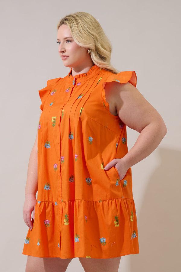 Sugarlips Paix Shift Mini Dress Denvie Floral Curve