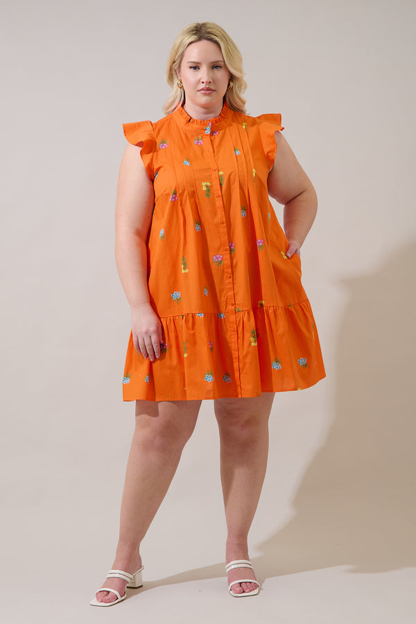 Sugarlips Paix Shift Mini Dress Denvie Floral Curve