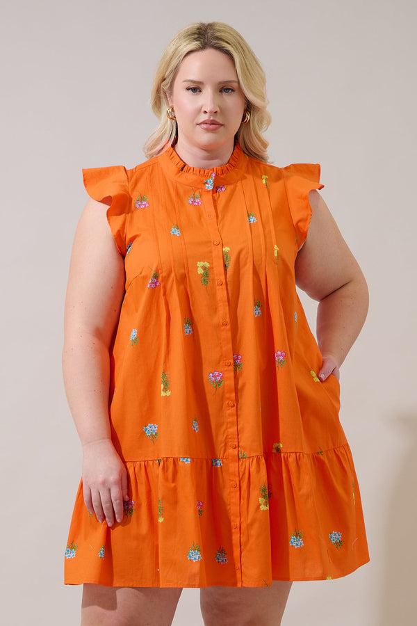 sugarlips Paix Shift Mini Dress Denvie Floral Curve