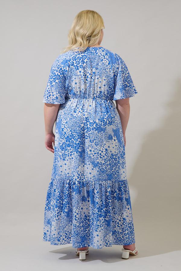 Sugarlips Pismo Flutter Maxi Dress Serra Floral Curve