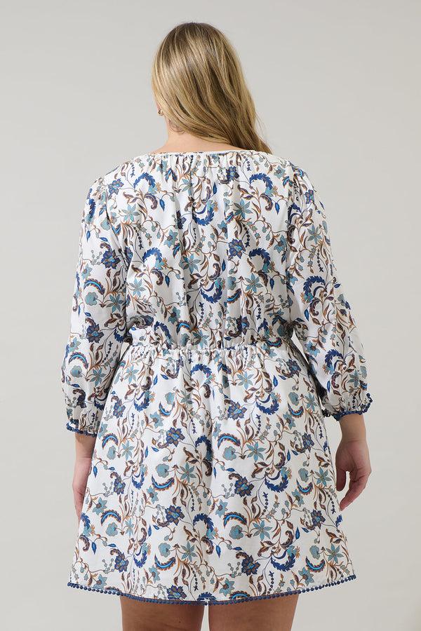 Sugarlips Ralston Floral Kennady Shift Mini Dress Curve